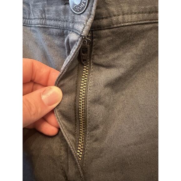 Theory Women’s Olive Green Khaki Pants Size 6 Zipper Pockets Preppy Casual - Picture 7 of 16